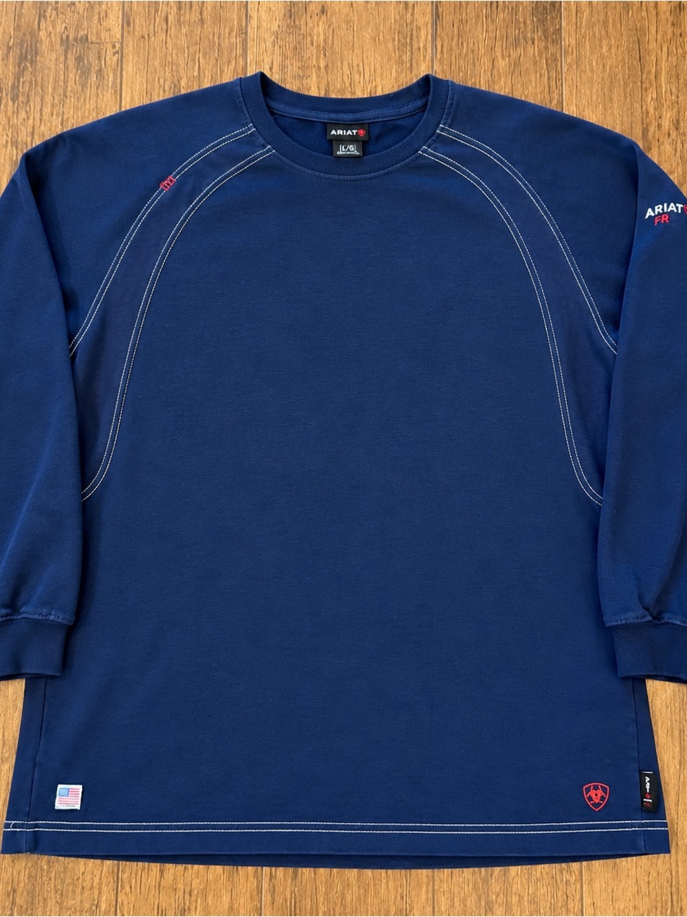 Ariat FR Navy Crewneck Sweatshirt Men’s Large CAT 2XL
